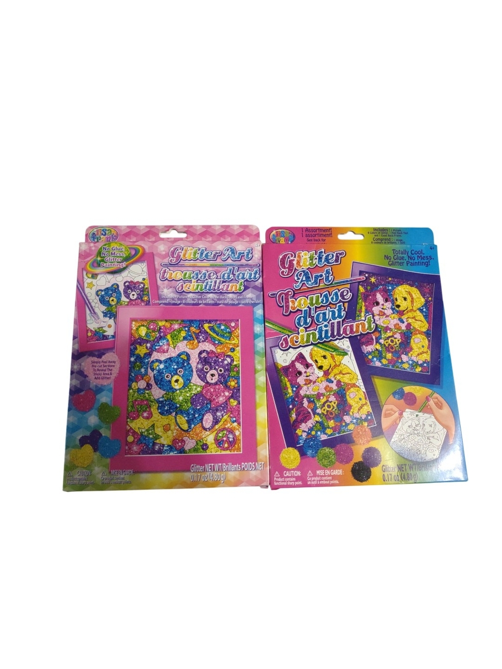 Lisa Frank Glitter Art No Glue No Mess Glitter Painting Kids Craft Kit